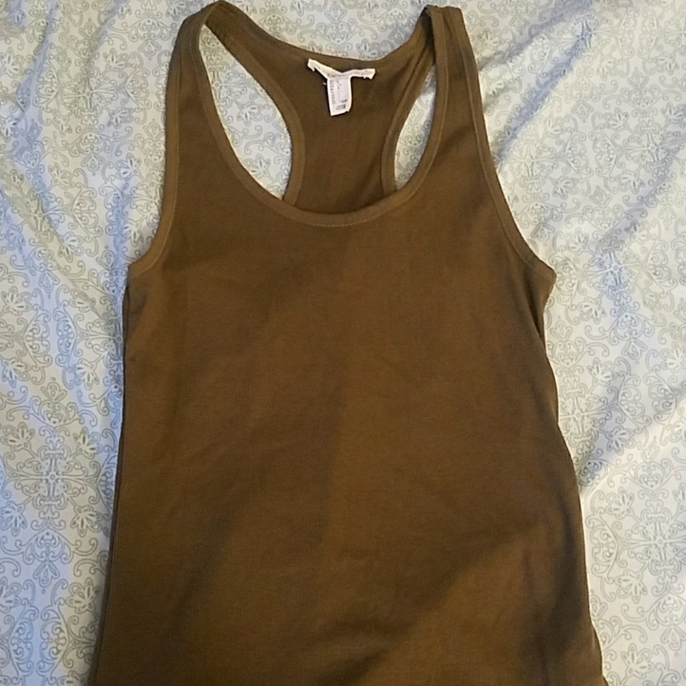 Olive green racerback tank from Forever 21